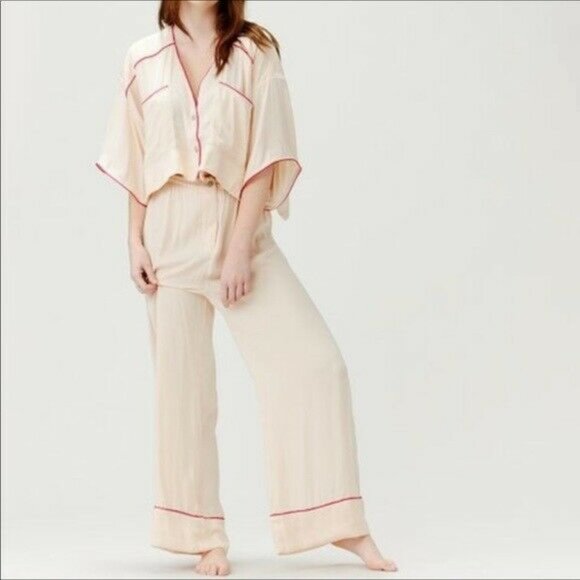 Free People Shine Crop Top & Pants Pajama set XS - Picture 5 of 5
